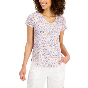 Style & Co. Women's Plus Size 4X Multi-Colored Floral Printed T-Shirt / Top NWT